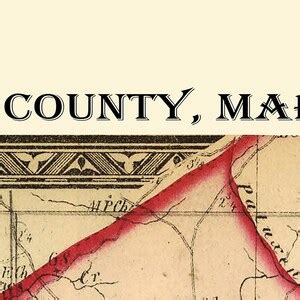 1866 Map of Montgomery County Maryland - Etsy