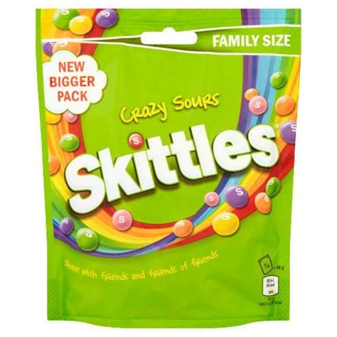 Skittles Crazy Sour Candy Packet Imported196g Grocery