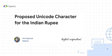 Proposed Unicode Character for the Indian Rupee - Digital Inspiration