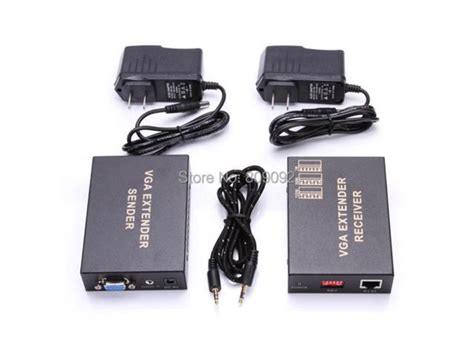 Remote VGA Network Extender Sender Receiver With Audio Up To 100M