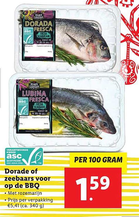 Alma Latina Dorade Of Zeebaars Voor Op De BBQ Aanbieding Bij Lidl