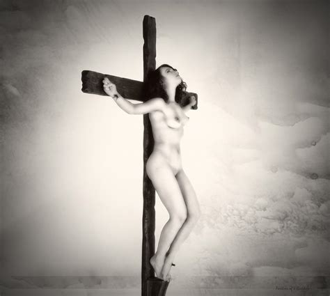 Woman On Crucifix Photograph By Ramon Martinez Pixels