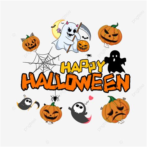 Halloween Spooky Pumpkin Border, Halloween, Pumpkin, Frame PNG ...