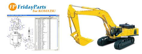 komatsu excavator parts