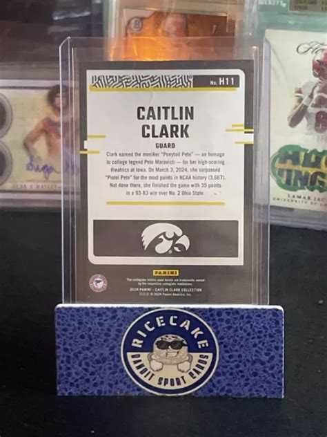 CAITLIN CLARK Collezione Panini Donruss Caitlin Clark 2024 H11 Red