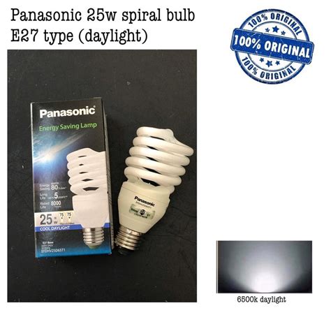 Panasonic 25W Spiral Bulb E27 Type Daylight Shopee Malaysia