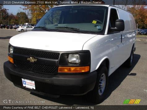 Summit White 2010 Chevrolet Express 2500 Work Van Medium Pewter