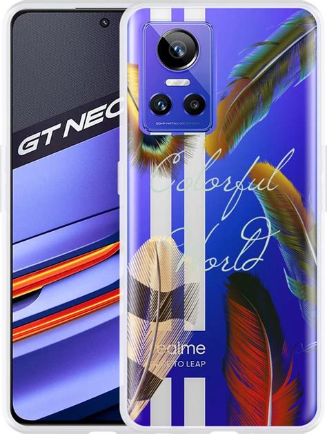 Realme GT Neo 3 Hoesje Feathers World Designed By Cazy Bol