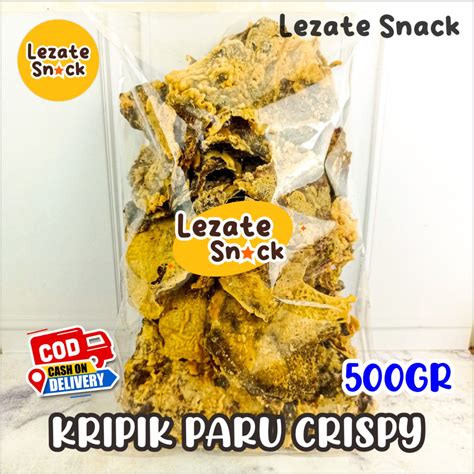 Jual Kripik Paru Sapi Krispy Asli Solo 500gr Kiloan Murah Enak Renyah