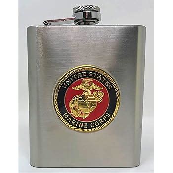 Amazon USMC Flask And Marine Corps Playing Cards Set Gift For