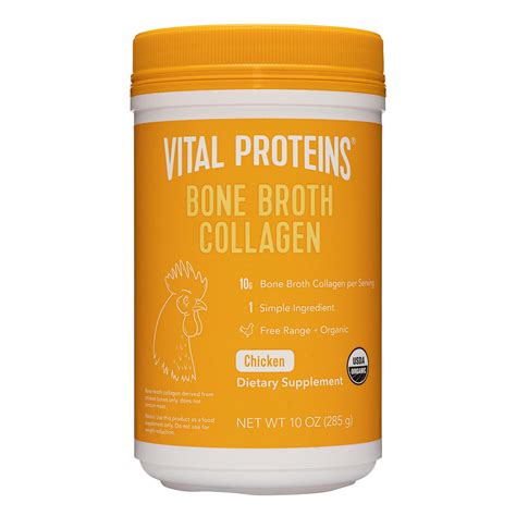 Vital Proteins Organic Free Range Chicken Bone Broth Collagen Powder