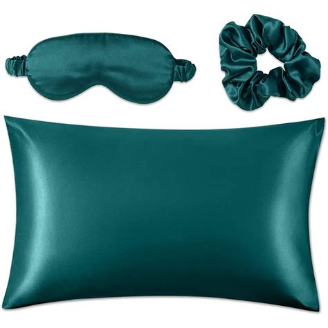 Oeko Tex100 Custom Silk Sleep Eyemask Scrunchies Pillowcase Set China