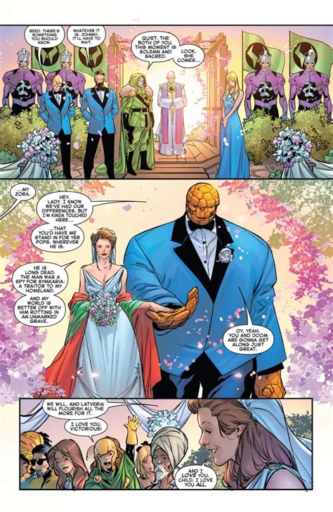 Marvel Comics And Fantastic Four 33 Spoilers And Review Wedding Of Doctor