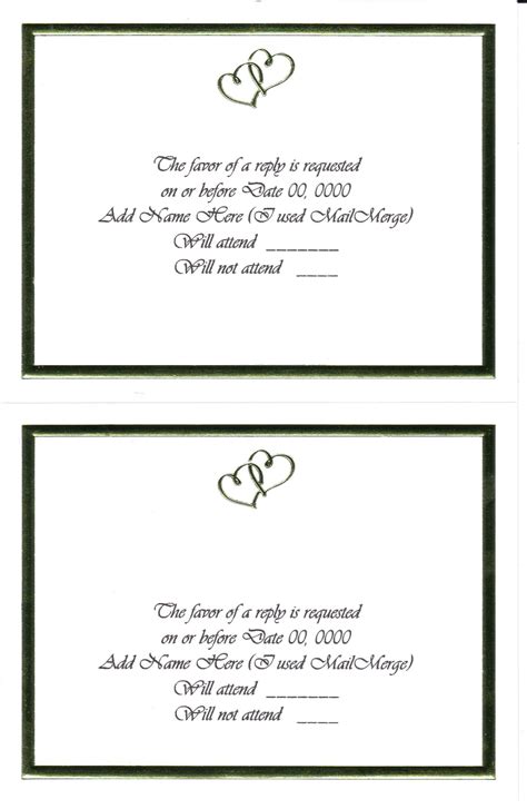 Reply Cards Sweet Hearts Invitations By Wilton Access From Online