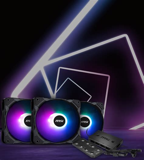 MSI MAX F12A-3H ARGB 120mm Kasa Fanı 3-lü Paket - Kontrol Ünitesi