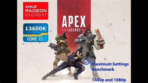 Apex Legends RX 6700 XT I5 13600k Maximum Settings Benchmark