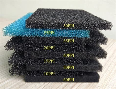 Reticulated Polyurethane Open Cell Mesh Ppi Fish Tank Aquarium