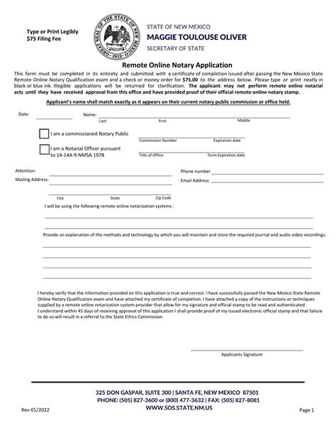 New Mexico Remote Online Notary Application Fill Out Sign Online And