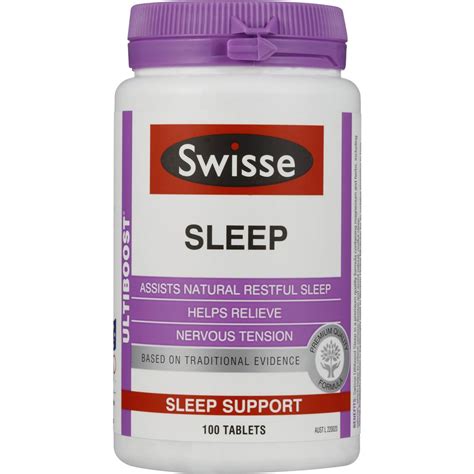 Swisse Sleep 100 tablets睡眠片 _睡眠减压_保健品_澳新美淘网