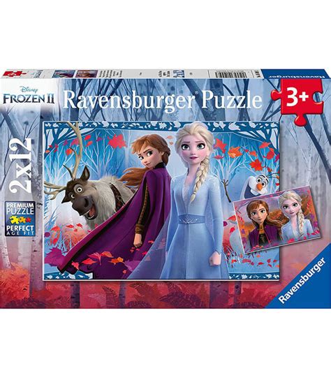 Jeux Et Jouets Puzzles 2x12 Pièces La Reine Des Neiges 2 Disney Enfant