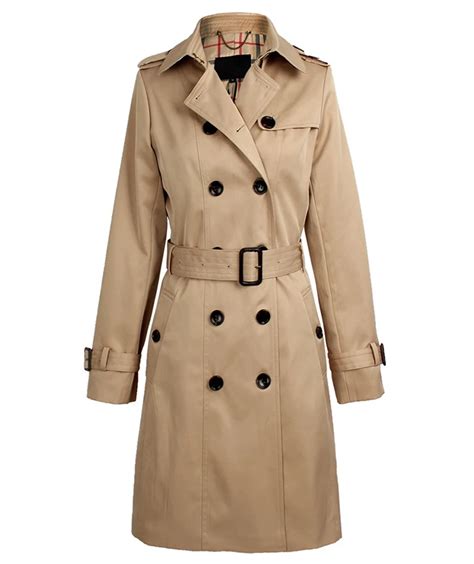 Elegant Women Spring Fashion Khaki Trench Coat Women Wind Breaker