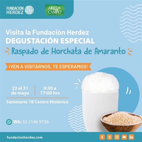 Raspado De Horchata De Amaranto Fundaci N Herdez