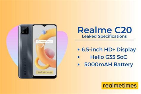 Realme C20 Specifications and Pricing Leaked by Online Retailer