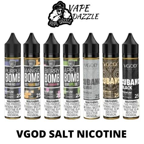 VGOD Salt Nicotine E Liquid Flavors Vapedazzle AE