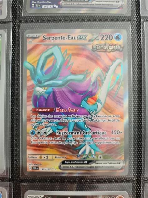 SERPENTE EAU EX 189 162 Carte Pokemon Forces Temporelles EV05 Full Art