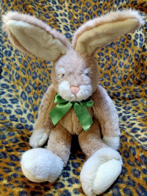 Authentic Vintage Russ Berrie Stuart Bunny Rabbit With Poseable Wired