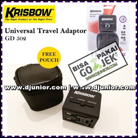 Jual KRISBOW UNIVERSAL TRAVEL ADAPTOR COLOKAN LISTRIK MULTI