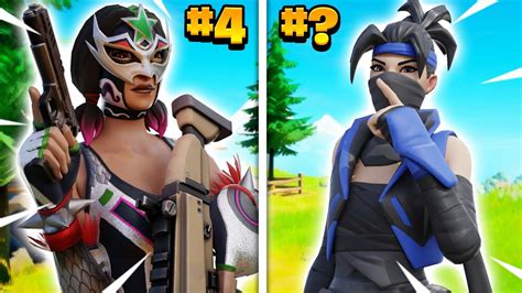 Top 10 Sweatiest Skin Combos In Chapter 3 Season 2 Fortnite Youtube