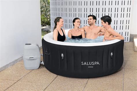 Inflatable Portable Hot Tub Review Relaxation At Home With SaluSpa Blossom