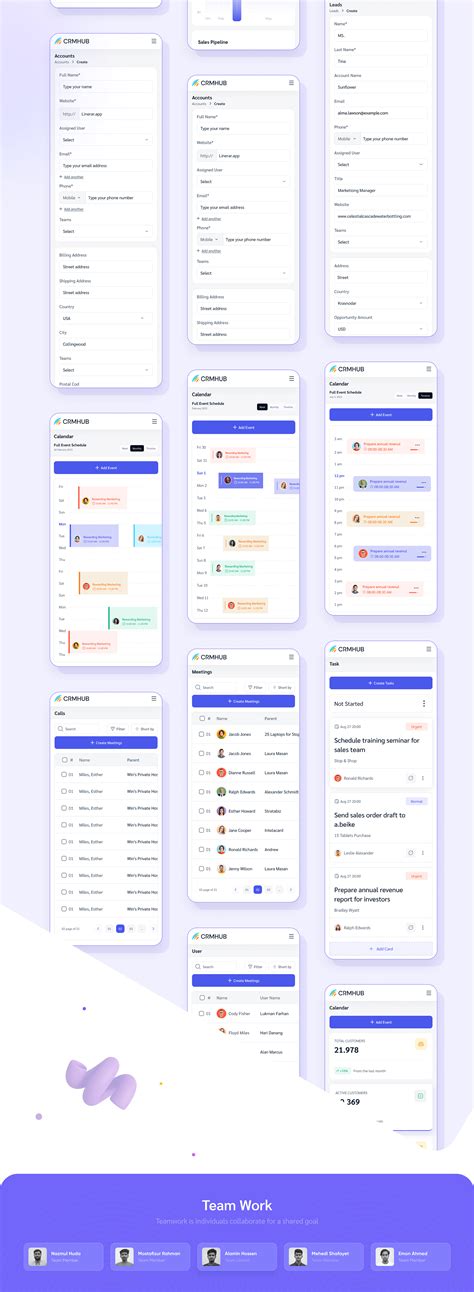 Saas Web Application Crm Dashboard Behance Behance