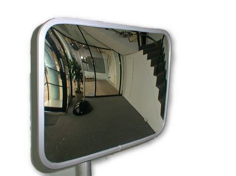 Safety Convex Mirror Rectangular Outdoor 650 X 500 Mm Acrylic Safe T View