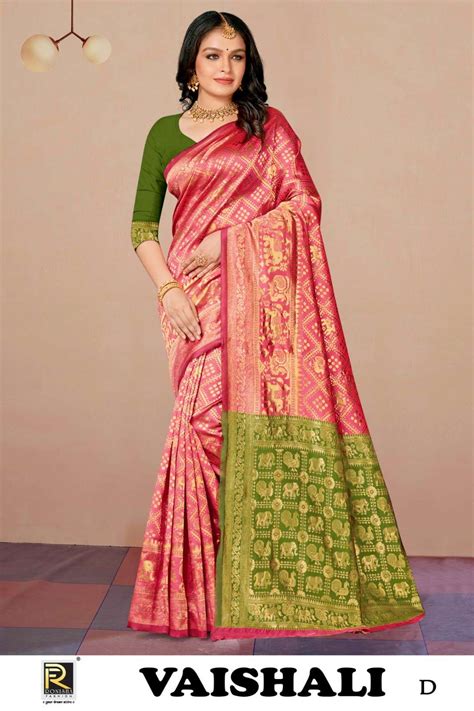 Ronisha Vaishali Banarasi Silk Fancy Designer Silk Saree Wholesale Catalog