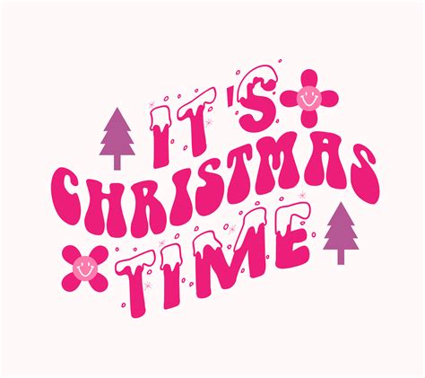 it's christmas time typography 11225471 Vector Art at Vecteezy