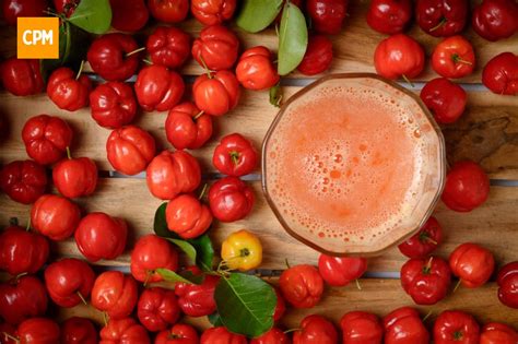 Suco de acerola Principais benefícios e receita nutritiva