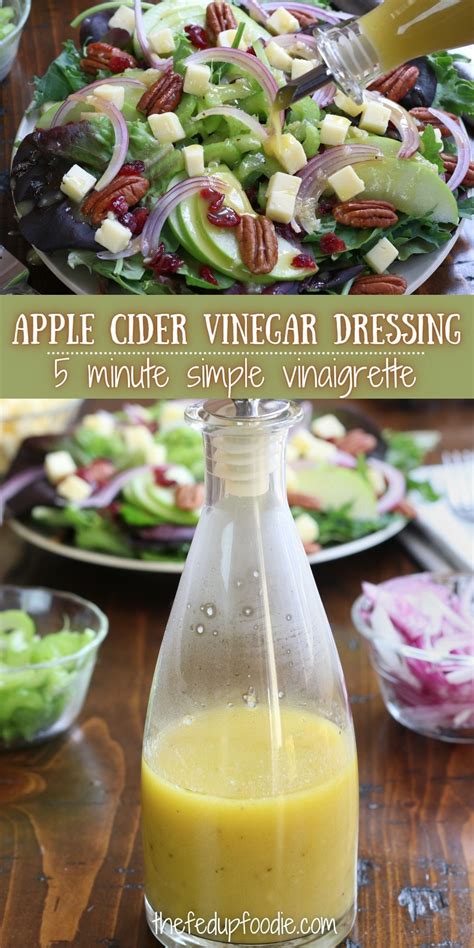 How To Make The Best Apple Cider Vinegar Dressing Salad Dressing