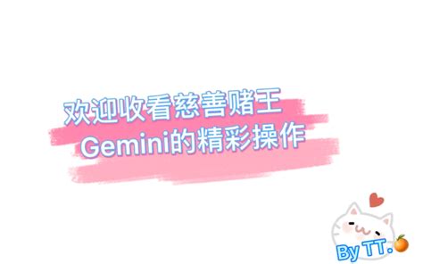 慈善赌王gemini哔哩哔哩bilibili