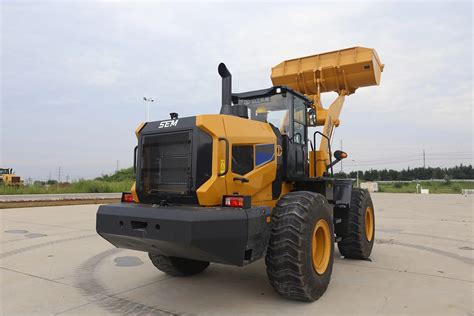 F Ton Hydraulic Wheel Loader With Fork Quick Hitch And Front End