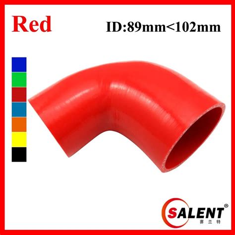 1x ID 3 1 2 a 4 Red 90 Degree reductor codo manguera del silicón