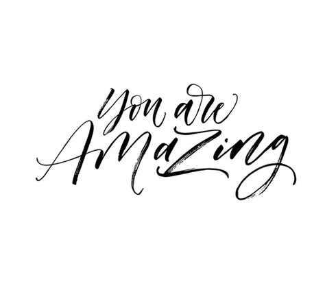 You Are Amazing Hand Drawn Quote — Stock Vector © Teploleta 73364241