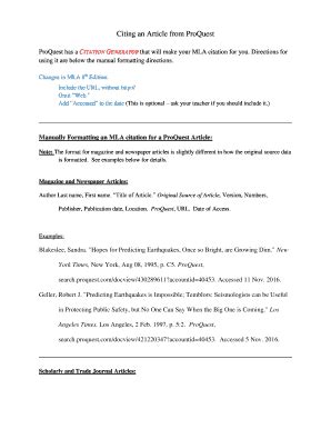 Fillable Online Proquest Has A Citation Generator That Will Make Your
