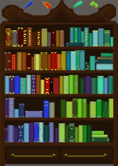 Pixilart Bookshelf By Afily