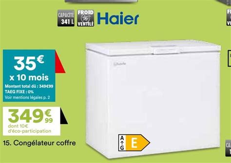 Promo Cong Lateur Coffre Chez But