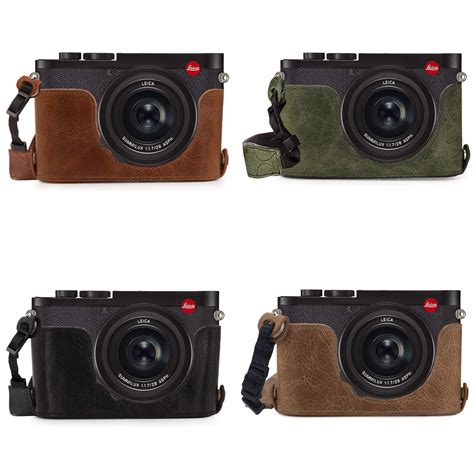 Megagear Leica Q2 Ever Ready Top Grain Leather Camera Half Case Megagear Store