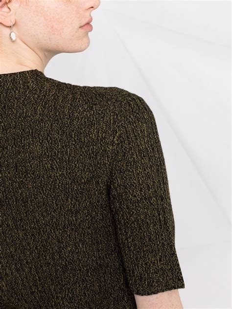 Theory Mock Neck Knitted Top Farfetch