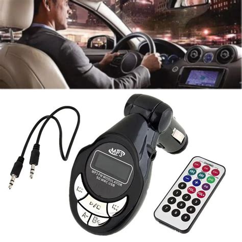 4 In1 Car MP3 Player Wireless FM Transmitter Modulator USB SD CD MMC