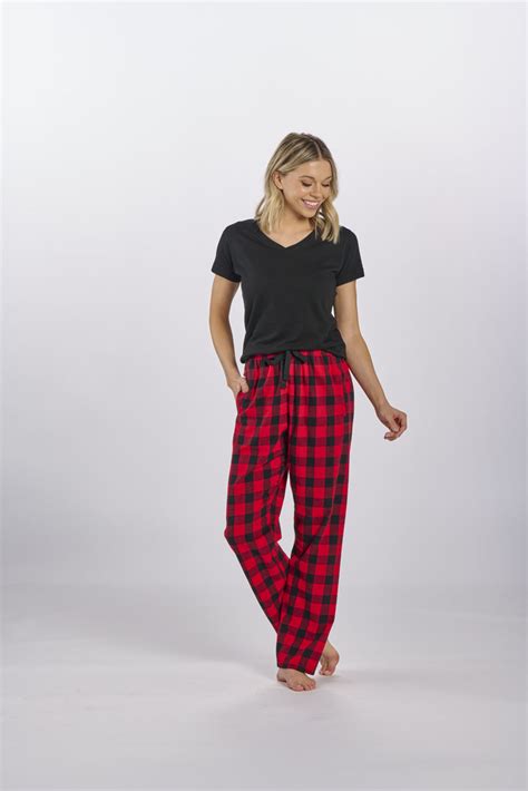 Boxercraft Women S Haley Red Black Buffalo Plaid Flannel Pajama Pant